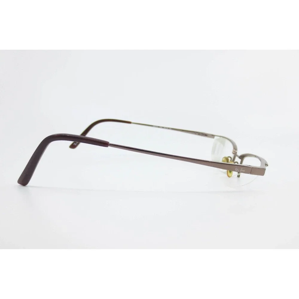 Ray-Ban RB 6101 2531 Gunmetal Brown Semi-Rimless Eyeglasses 50-18-135